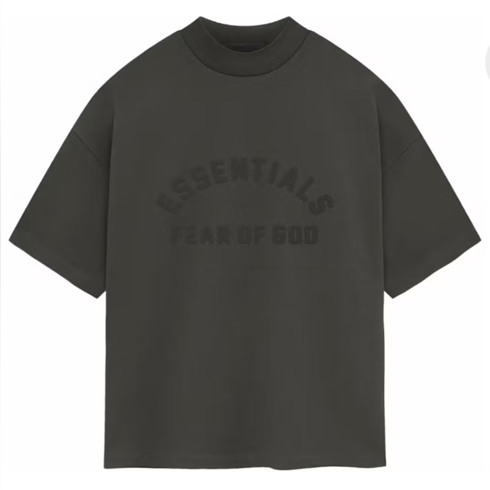 Essentials Fear of God Jet Black Short Sleeve T-Shirt Mens Size L & XL - NWT